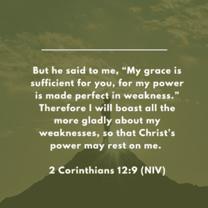 The grace of God is sufficient